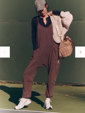 Relaxed Brown Women's Jumpsuit